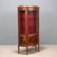 Antique baroque-style display cabinet in mahogany and bronze, Italy, 20th century.