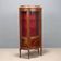 Antique baroque-style display cabinet in mahogany and bronze, Italy, 20th century.