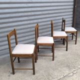 Set of four brutalist chairs 1950