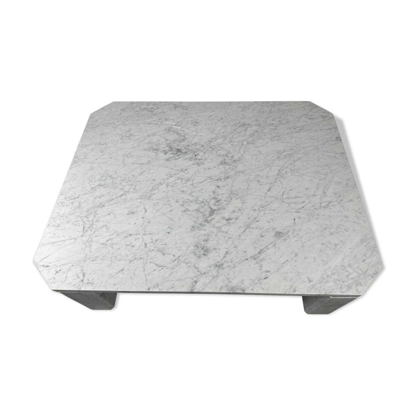 Table basse vintage – marbre de Carrare