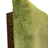 Vintage armchair solid wenge design 60s leather armrests design