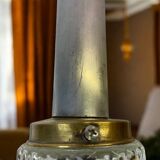 Small hobnail glass hanging lamp