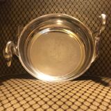 Art deco silver metal dish or bowl