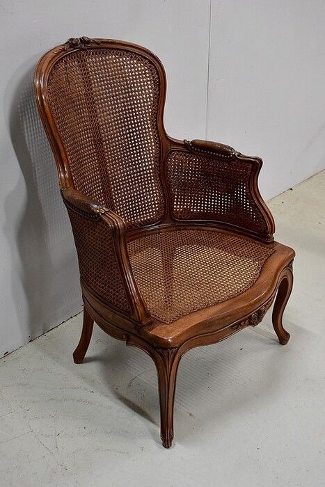 Louis XV style armchair, late 19th century