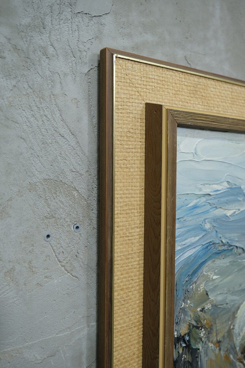Einar Emland, Swedish painting, 1960s, Oil on canvas, Framed