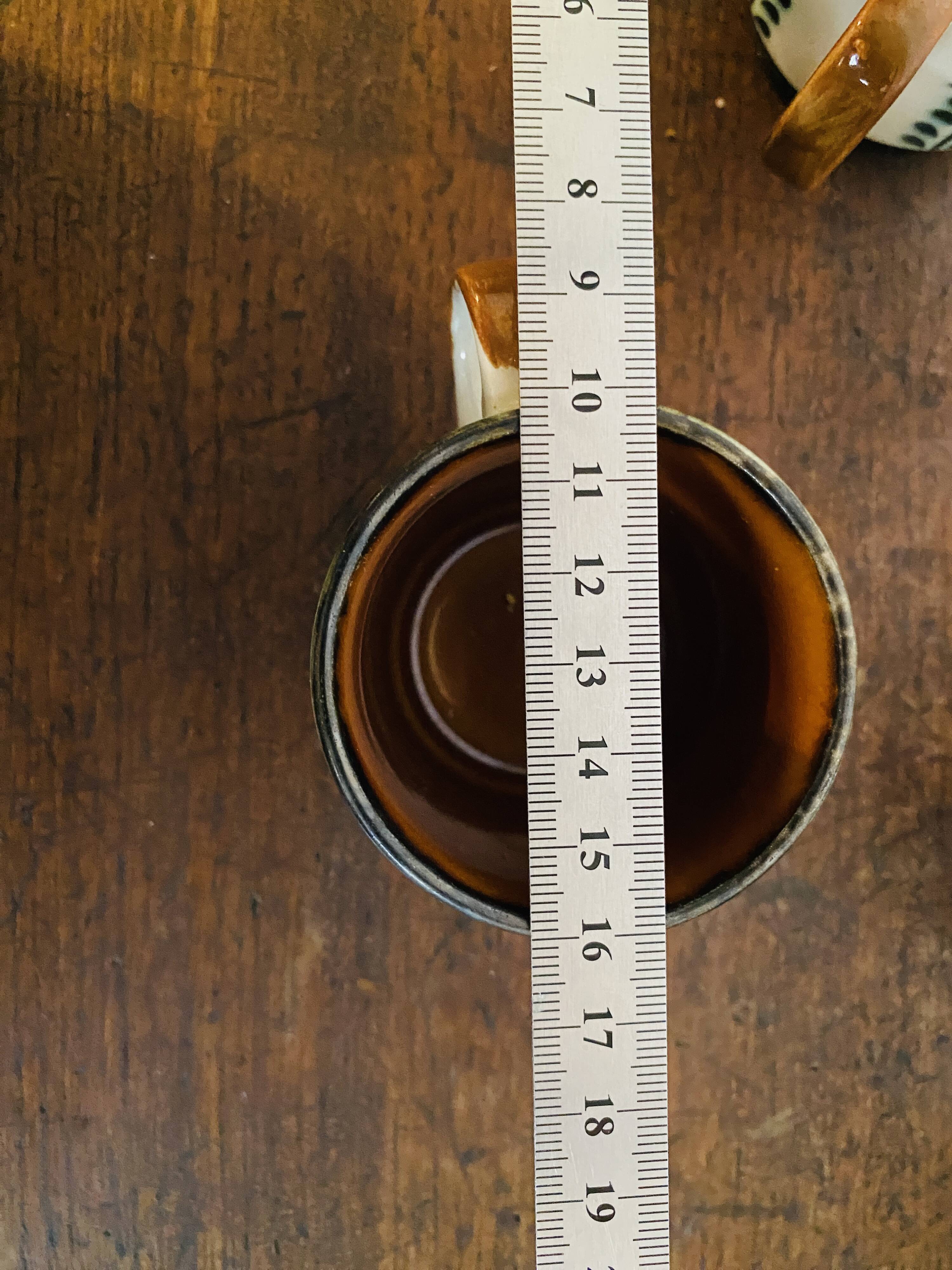 Set of 4 cups Motif Noix Belguim Boch