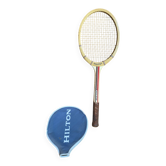 Vintage tennis racket hilton master wood + vintage cover