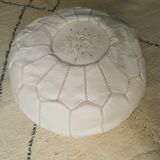 Leather Pouf