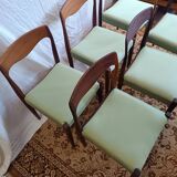 Scandinavian teak and rosewood chairs from the 60s