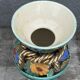Vallauris vase signed JTF AC - Floral decoration - H 30 cm