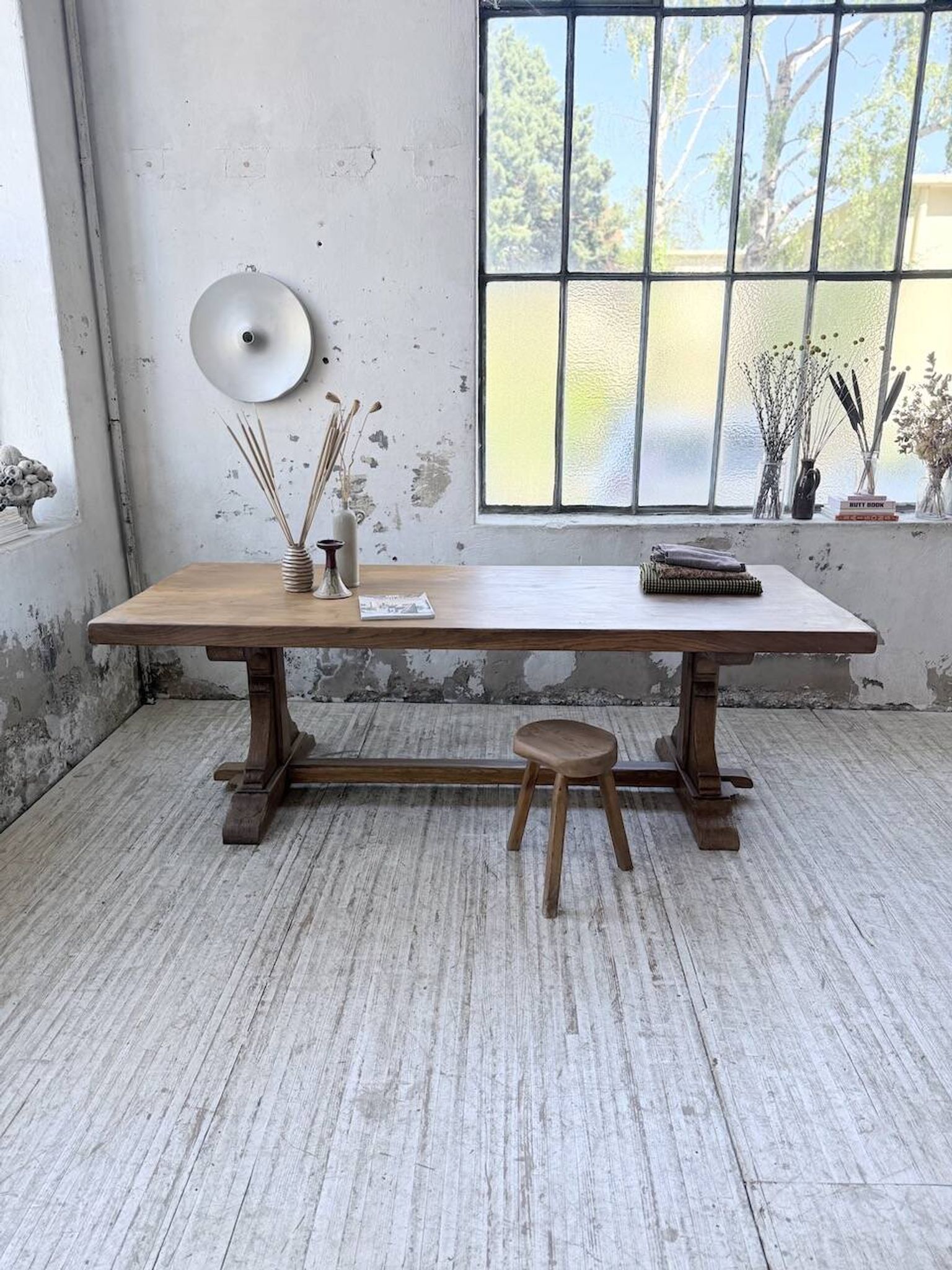 Table monastère chêne 1950 XXL