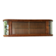 Polish Mid-Century Modern Wall Showcase Cabinet – Beveled Glass & Wood Vene