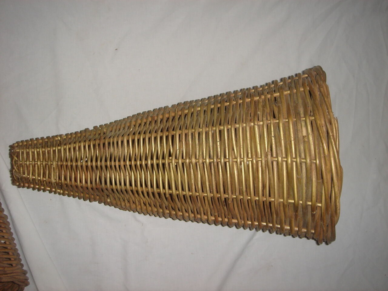 Panier rotin & osier de 1970