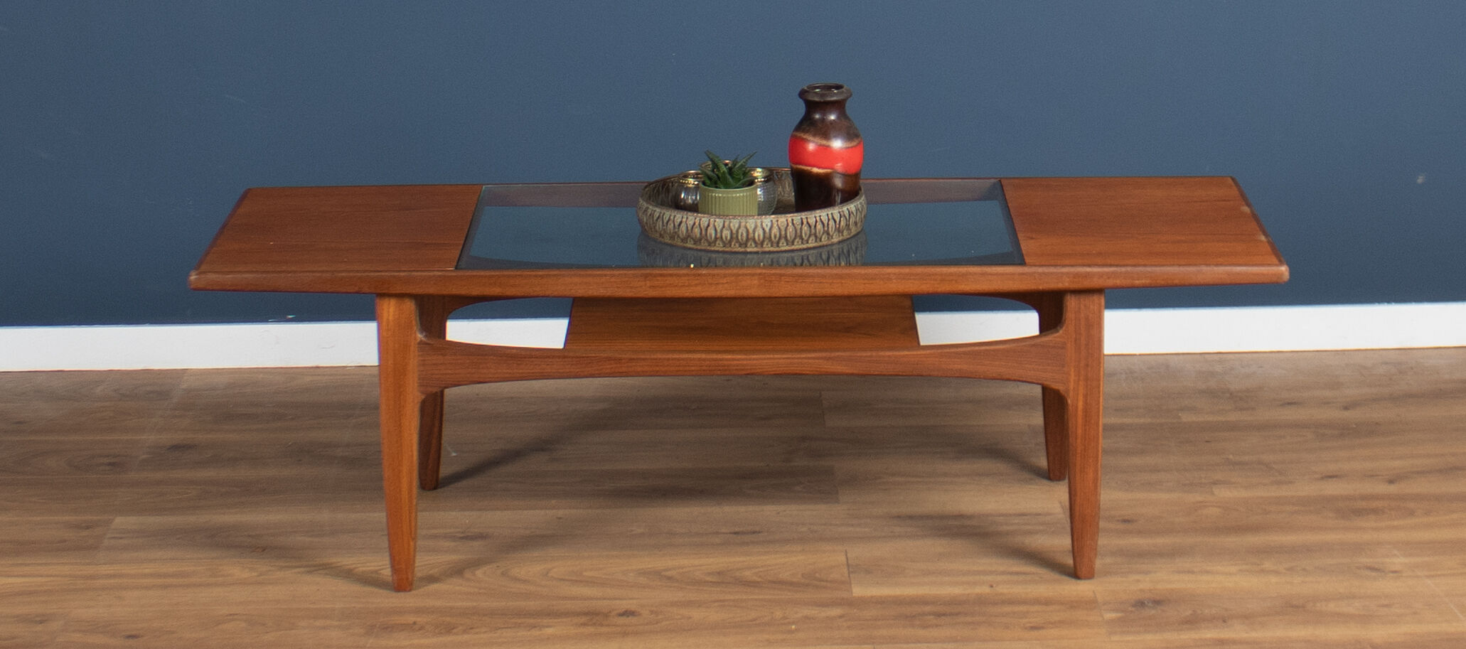 Table en teck et verre G-Plan