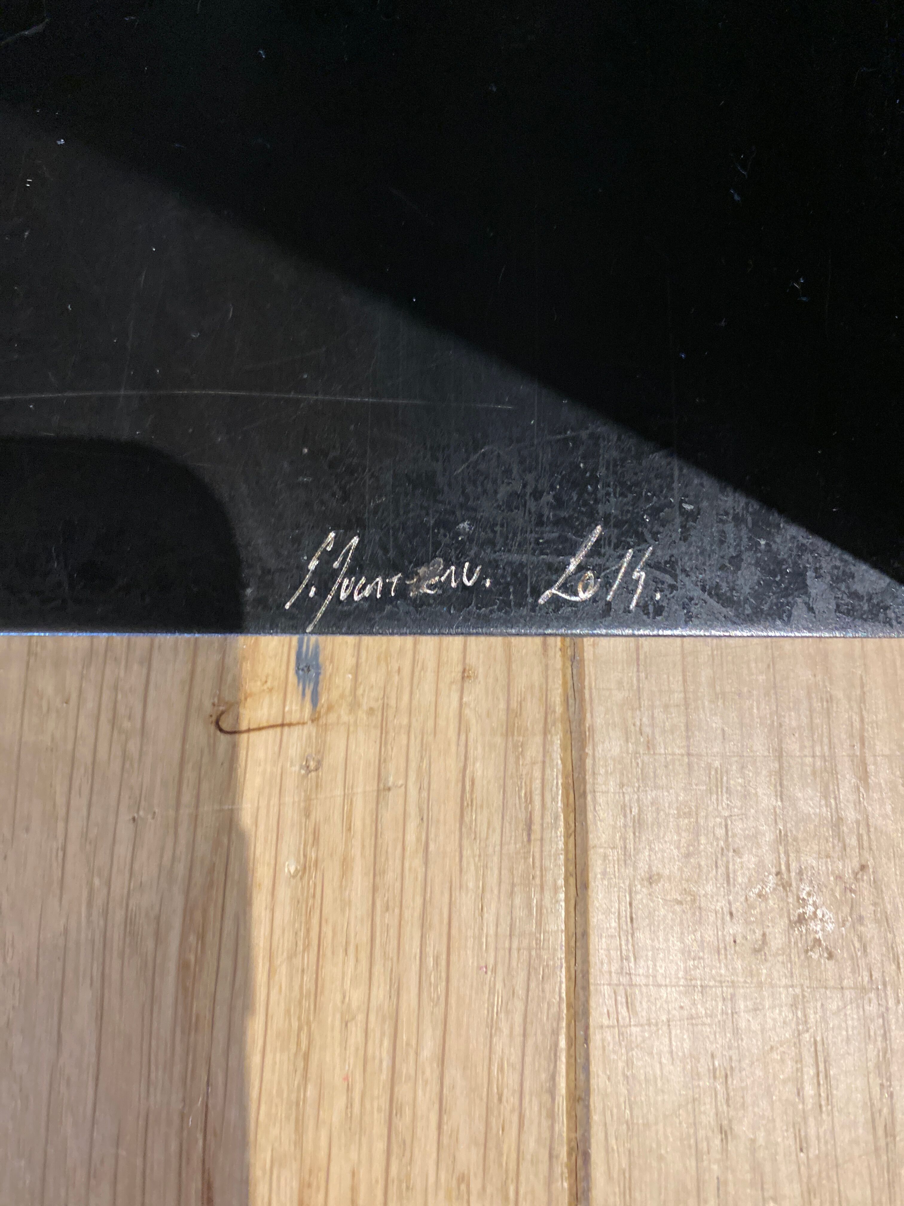 Metal console signed Ducatteau 2014