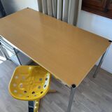 USM Haller desk in natural varnished beech veneer