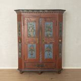 Armoire de ferme antique du XVIIIe siècle
