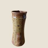 Vintage vase with handle in pyrite stoneware