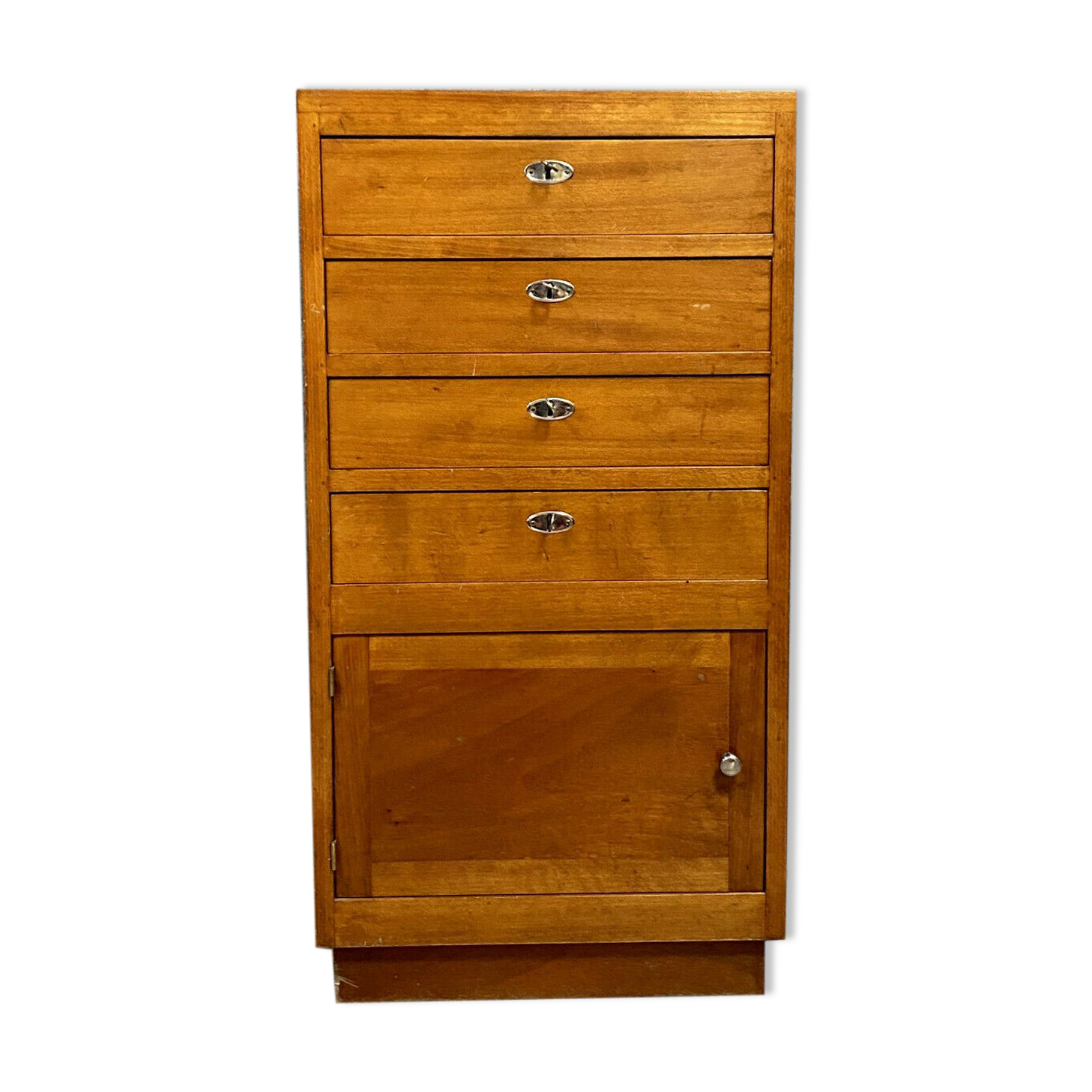 Meuble d'apparat époque art déco en acajou blond vers 1940