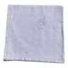 Square tablecloth embroidered JB cotton damask squares