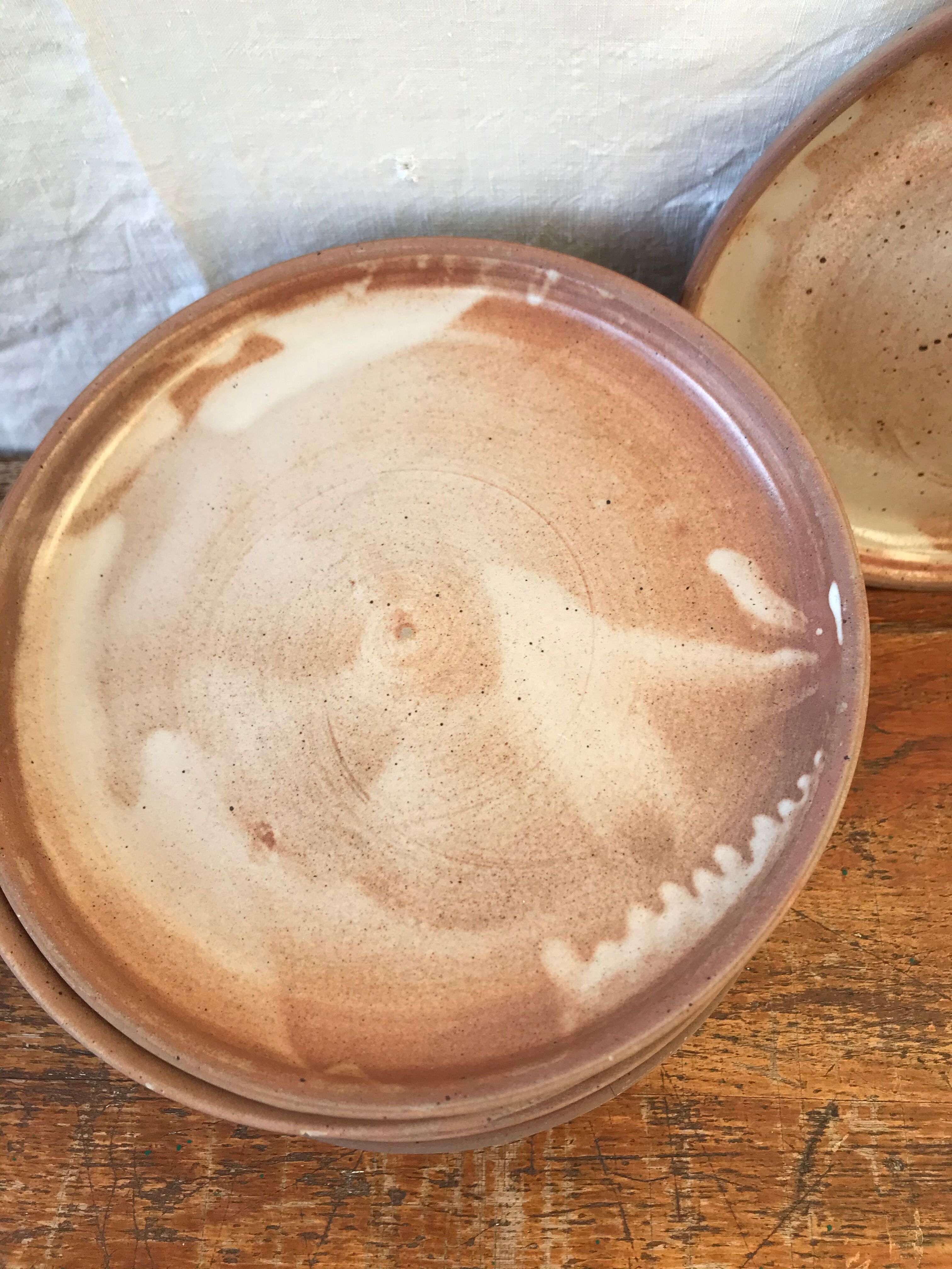 11 vintage sandstone plates