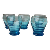 5 blue glasses