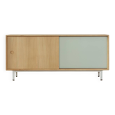 60s Sideboard with Sliding Doors by Lothar Wegner