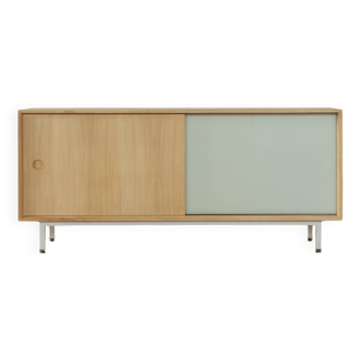 60s Sideboard with Sliding Doors by Lothar Wegner