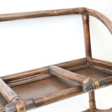 Rattan wall coat holder