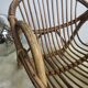 Armchair basket in vintage rattan for children