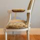 Chaise et fauteuil médaillon, style louis xvi, vers 1950