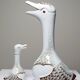 Duo carafe & miniature vintage 80's Haviland Castel after Sandoz for Chabot