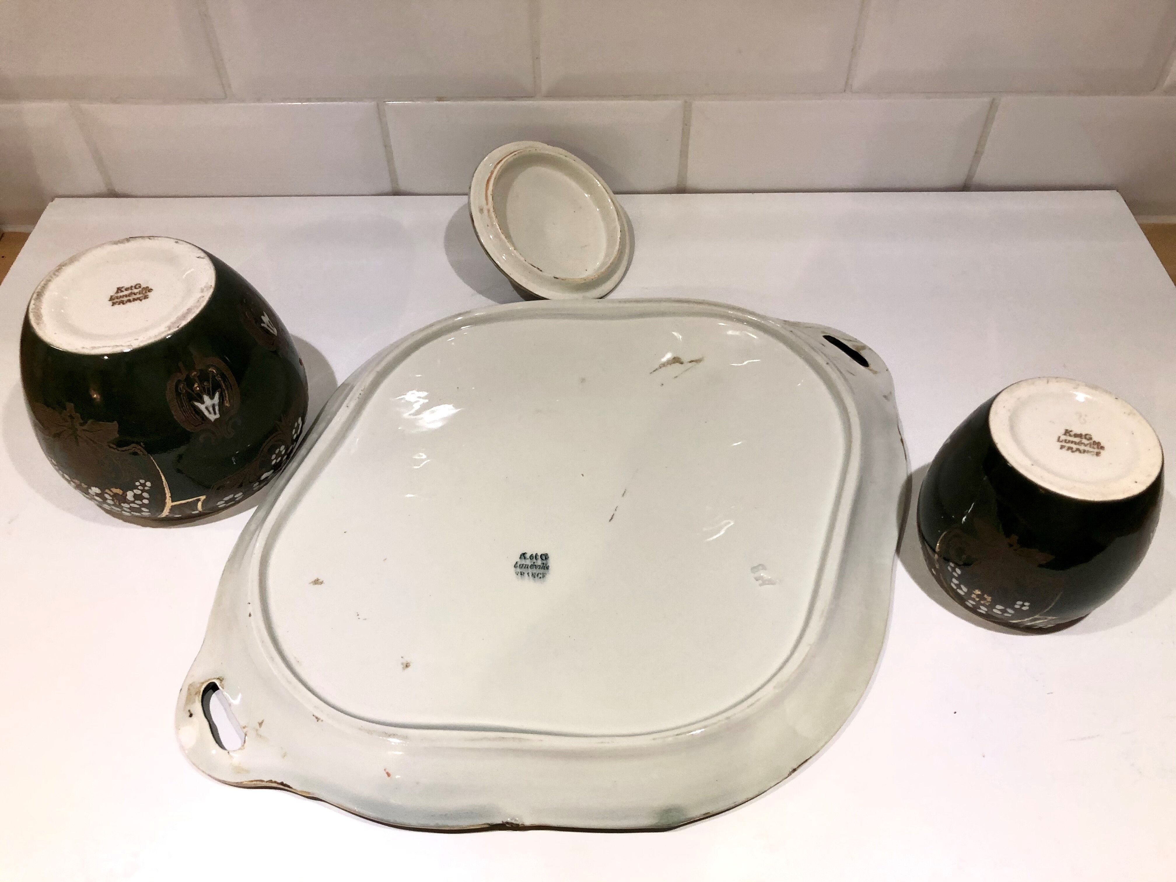 Service at tobacco art nouveau Lunéville