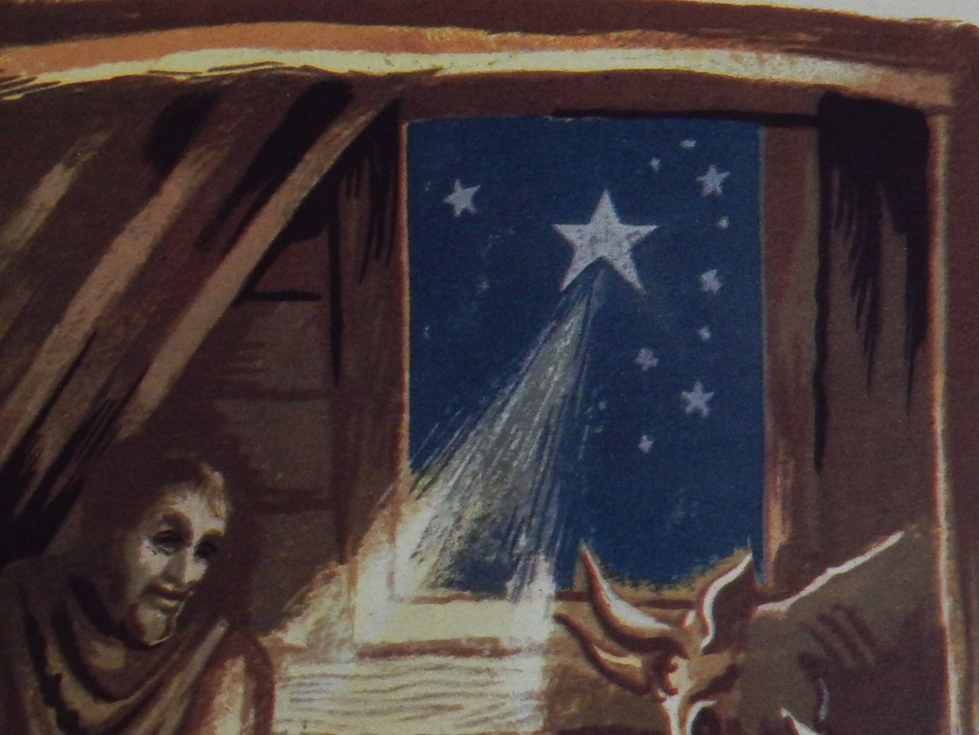 Illustration the nativity The birth of Jesus