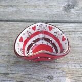 Pocket tray in the shape of heart earth & colors