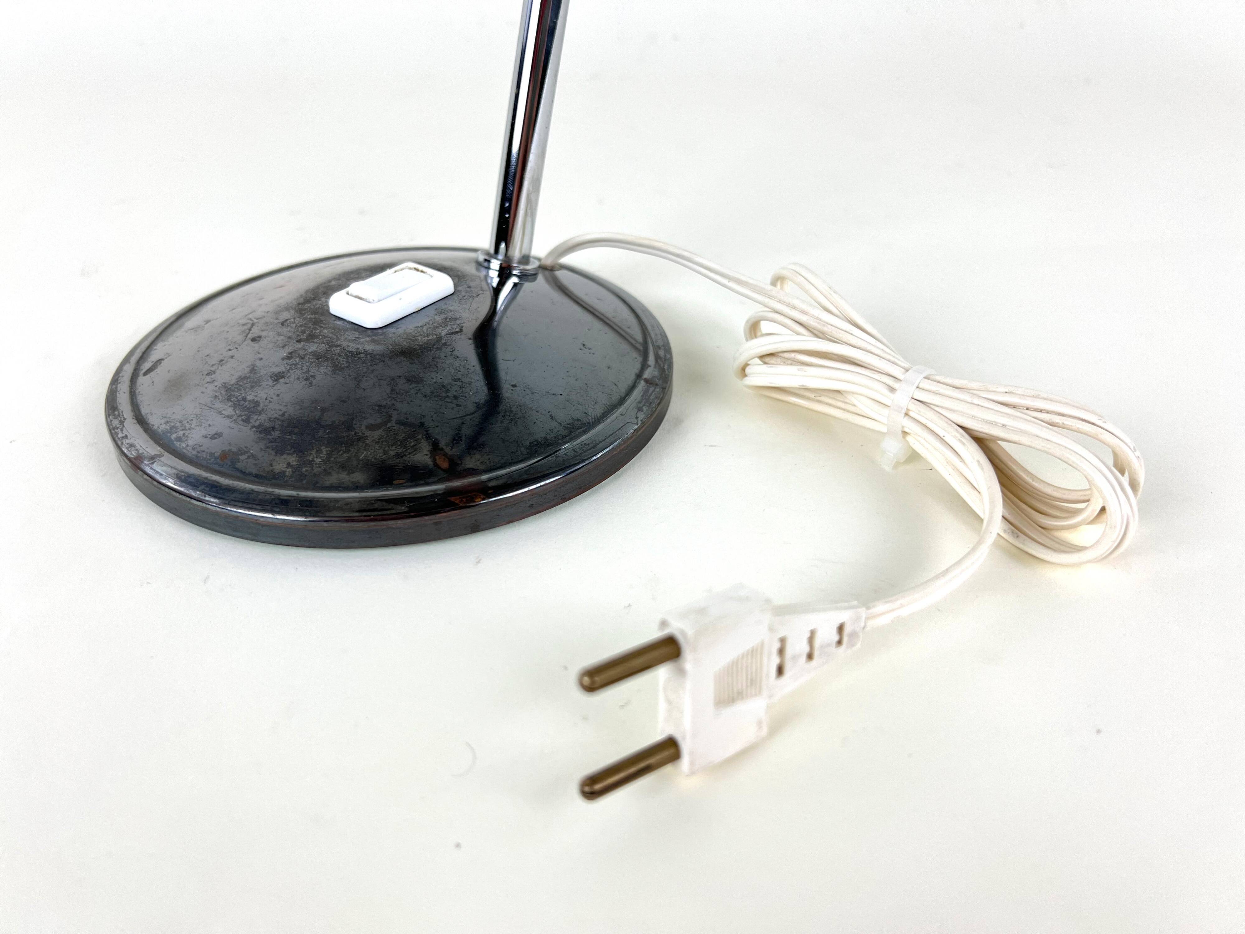 Old Table Lamp Wall Light in Aluminor Metal Vintage 50s/60s