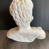 Bust in plaster Greek emperor