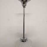 Art Deco glass suspension from Clichy, speckled white, France circa 1920.