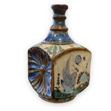 Tonala ken edwards bottle made of polychrome ceramic