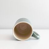 Mug artisanal en céramique vernissée signé. Saint Jorioz.