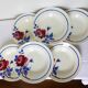 6 vintage K&G Luneville soup plates, Chantal model 221004