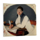 Early 19th century miniature representing a man writing