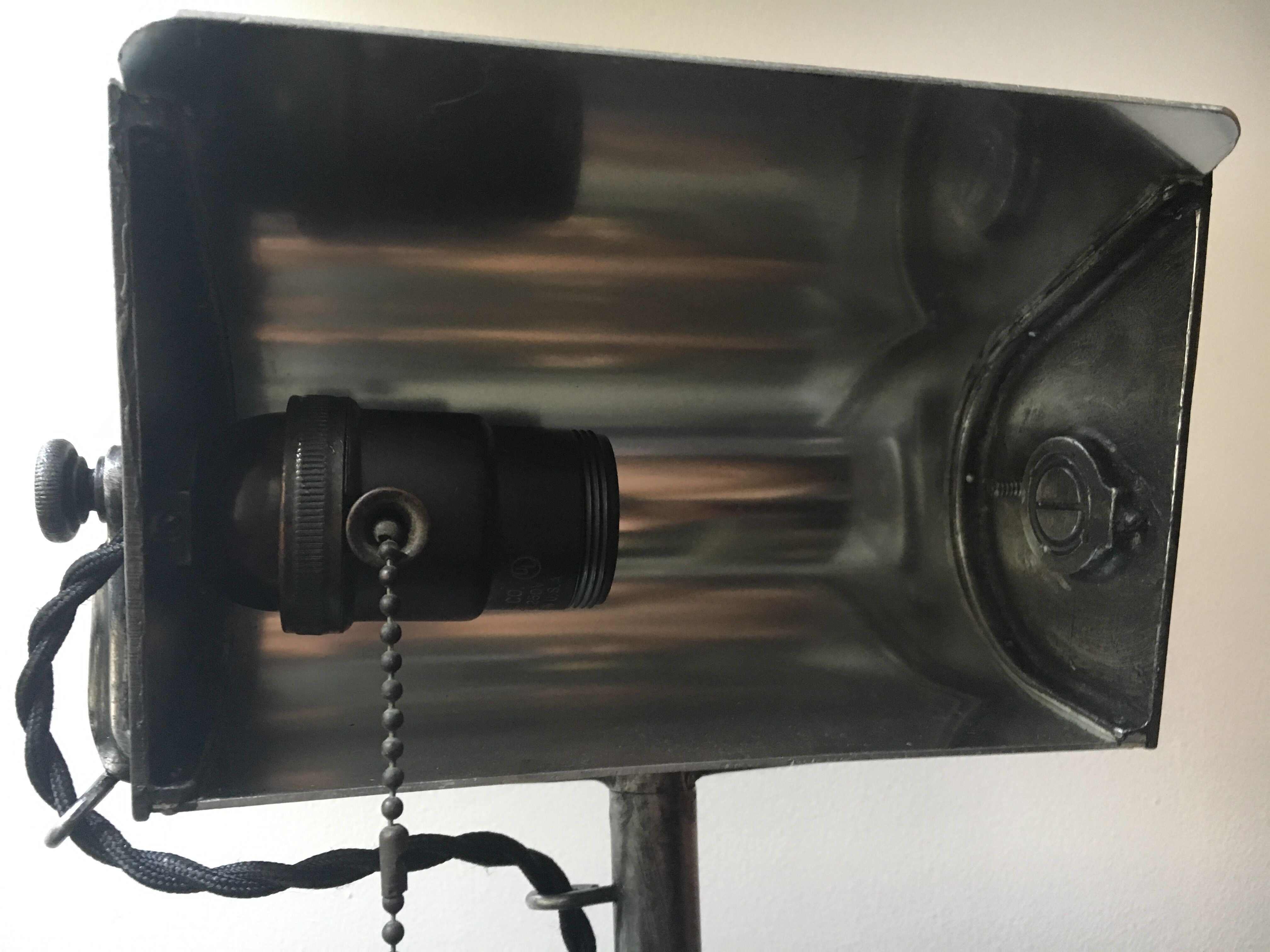 Old lamp wall mounted articulated