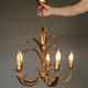 Vintage chandelier with 5 lights attributed to Hans Kögl. 1970s.