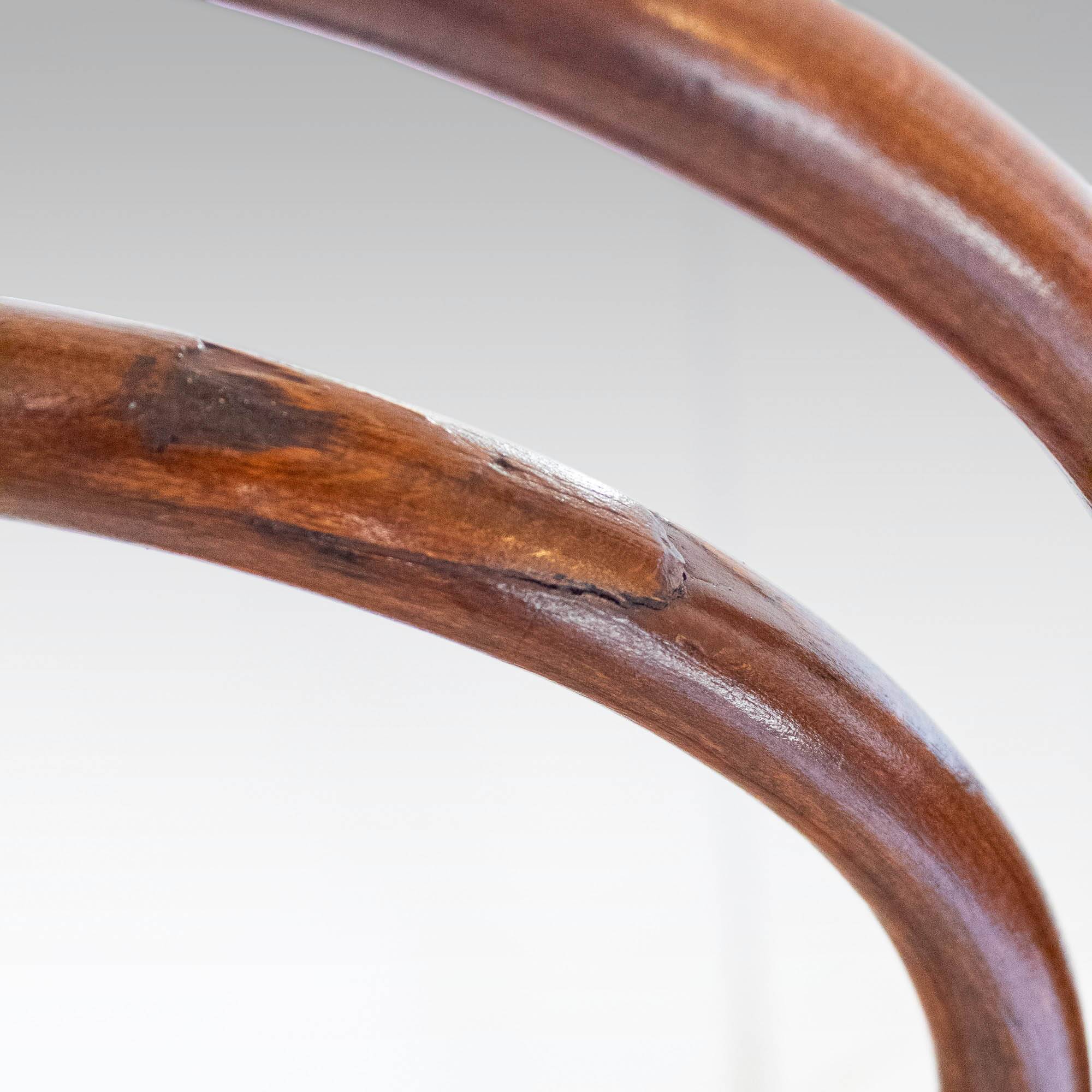 1900s Set of Four Bentwood and Cane Dining Chairs by Josef Hoffmann, Labele