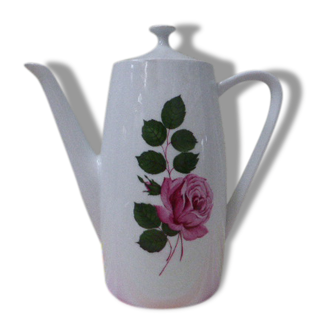 Coffeemaker has the rose porcelain