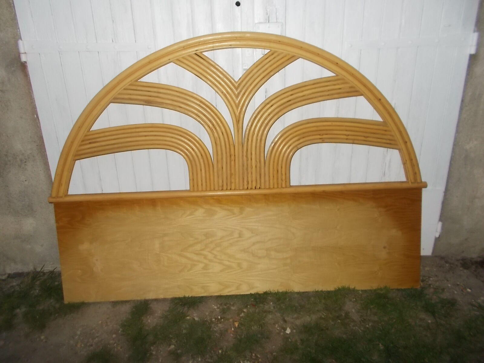 Rattan headboard