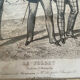 Antique print framed "Le Follet" men's suits