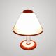 Beautiful Vintage Murano White Mushroom Table Lamp