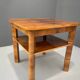 Table basse Art Déco à deux niveaux en chêne massif, années 1930